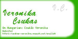 veronika csukas business card