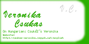 veronika csukas business card